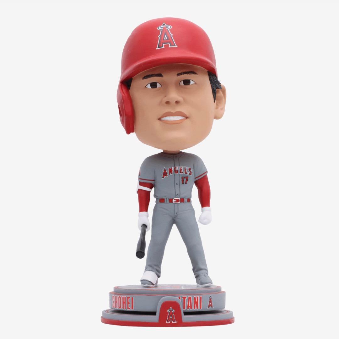 [限定144] 大谷翔平　ボブルヘッド　スピナー 回転　ビジターユニフォーム