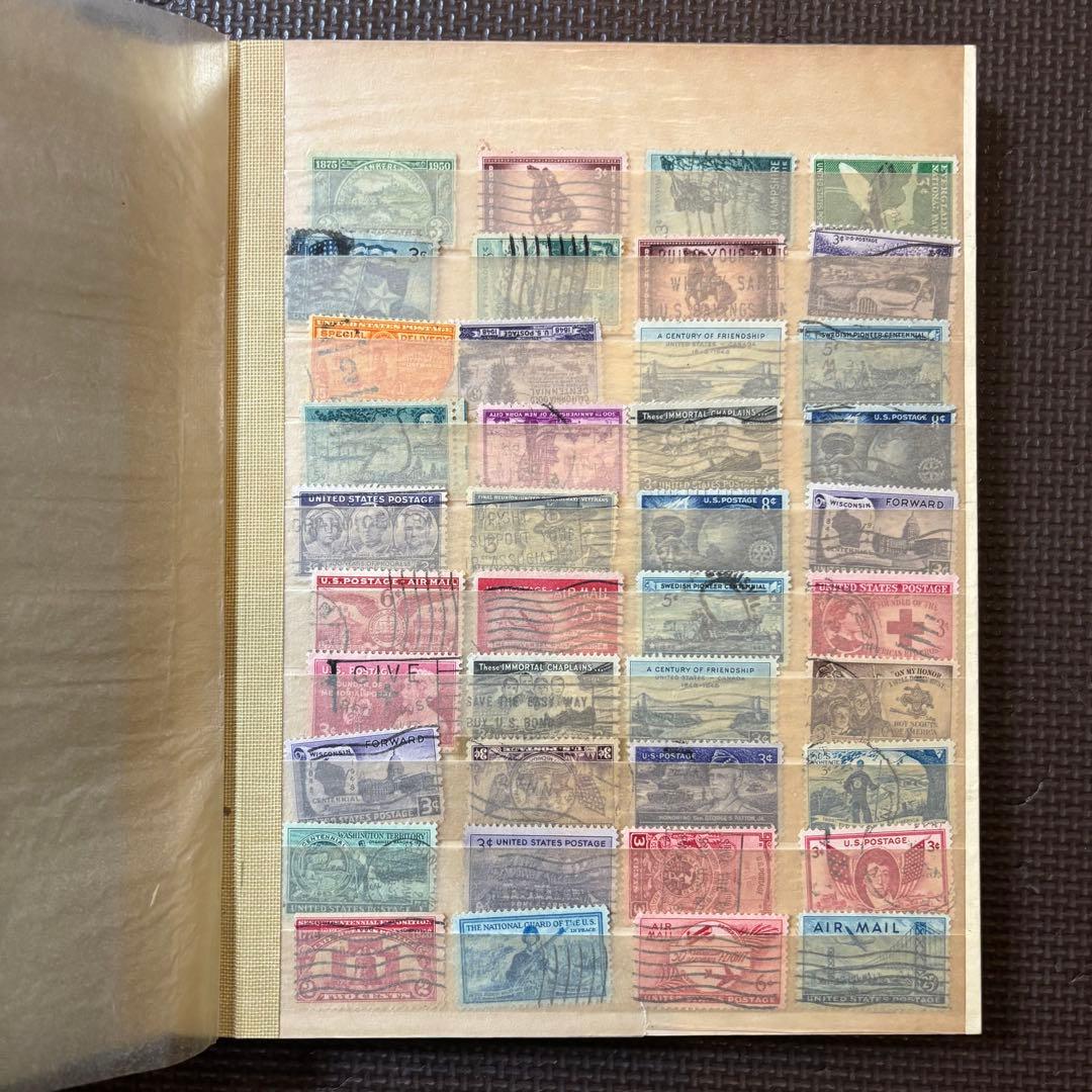 海外切手　使用済切手　まとめ　コレクションブック　20ページ