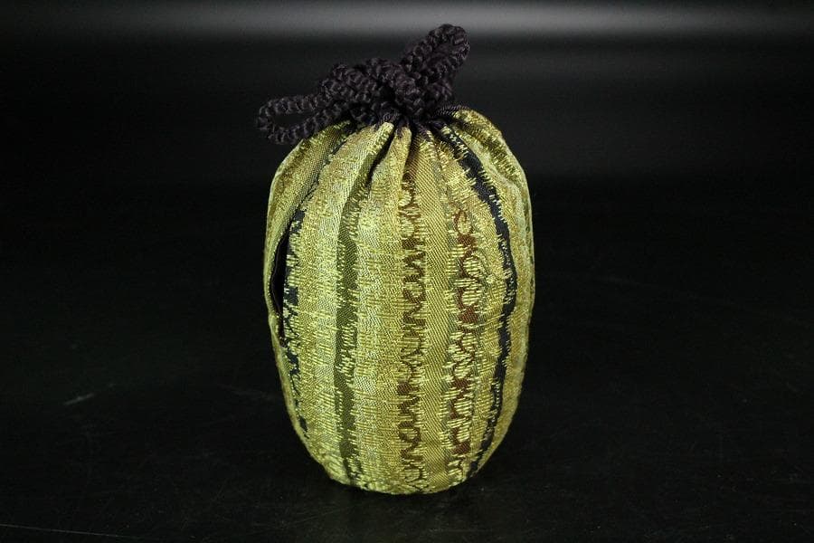 茶道具 古瀬戸 茶入 仕服付(K-YC386)