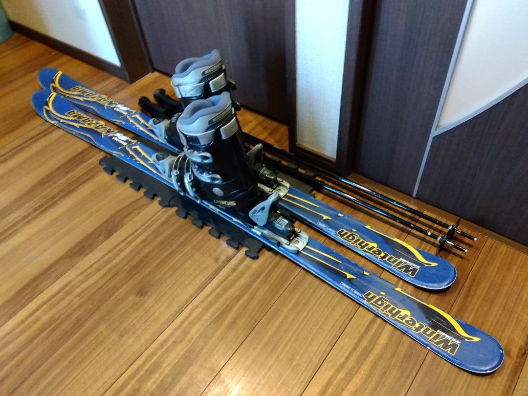 お買い得品‼️KAZAMA/学生・男女兼用/スキーセット/メンテ・WAX済み✔