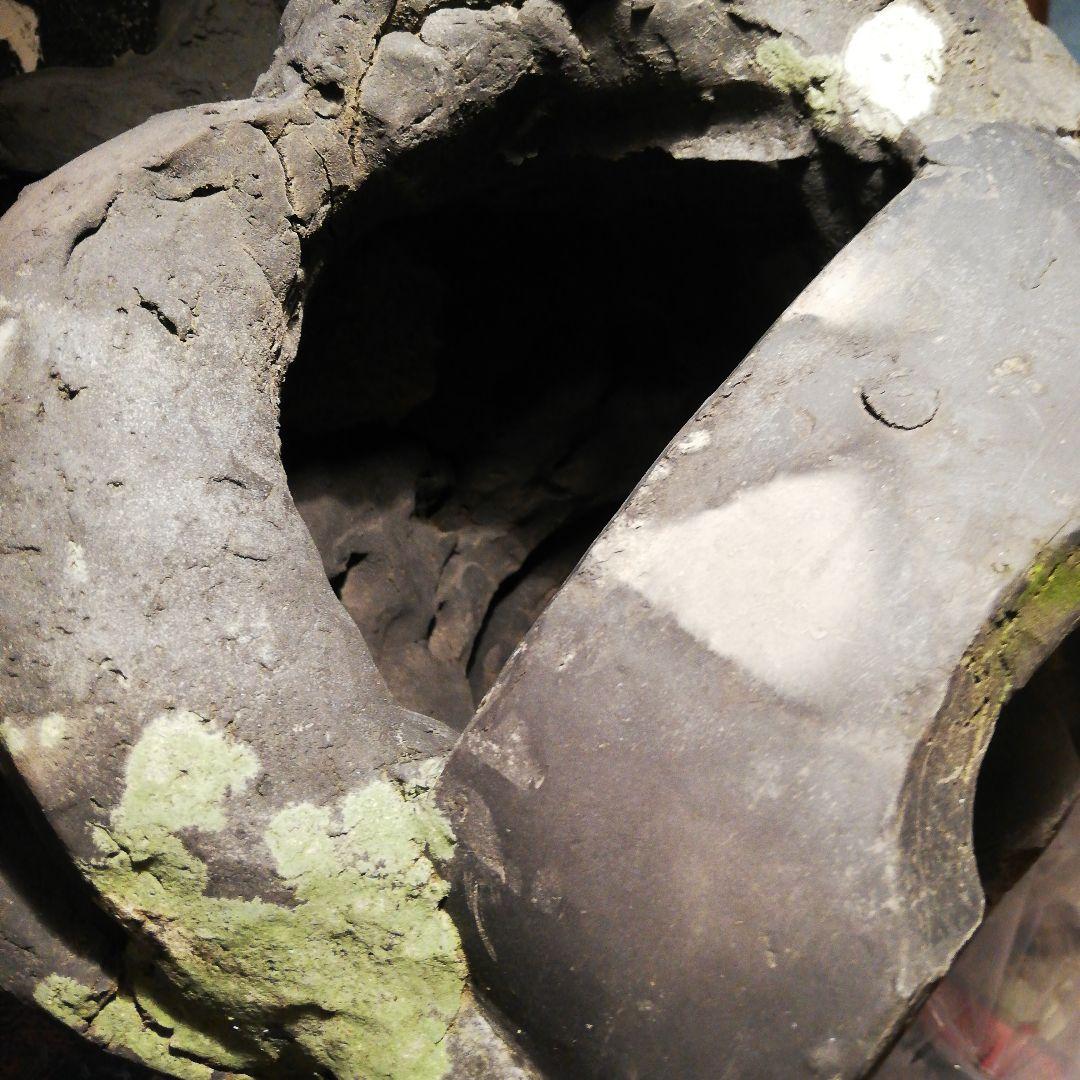 江戸時代後期幕末期頃凄まじい迫力大型寺社仏閣魔除厄除大棟鬼師鬼面細密造形時代古瓦