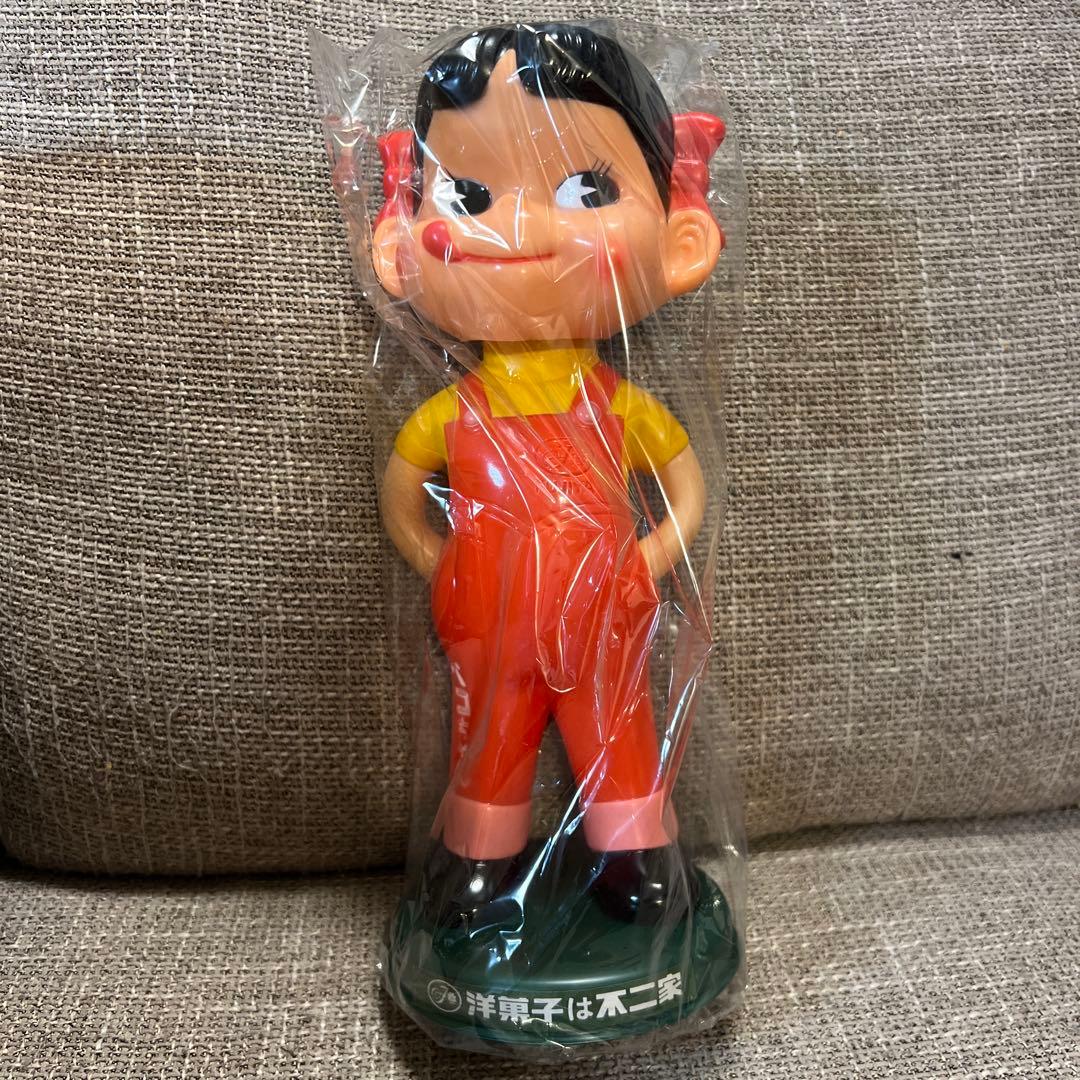 【超レア・未使用・完動品】ペコちゃん 首振り人形