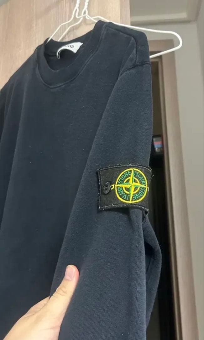 確実正規品　STONE  スウェット　トレーナー　ブラック