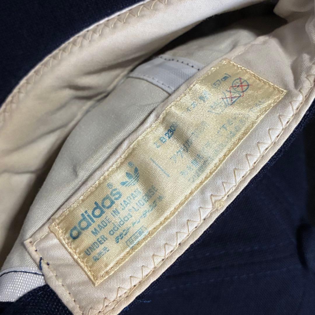 80s old adidas デサント製 キャップ トレフォイルロゴ アディダス