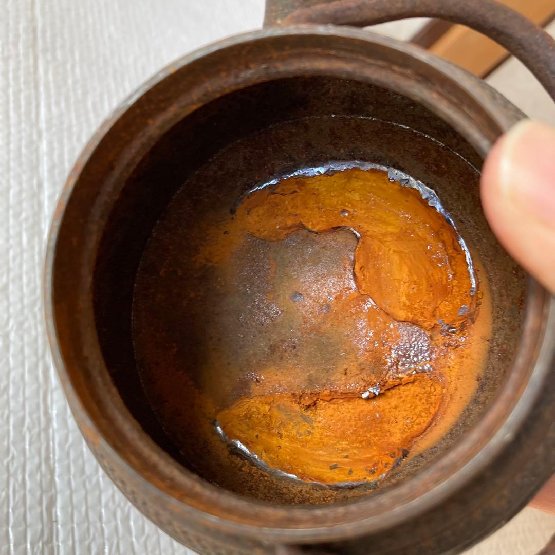 TS63 南部鉄器 鉄瓶 すずらんデザイン 鈴蘭 刻印あり 伝統工芸品 茶道具