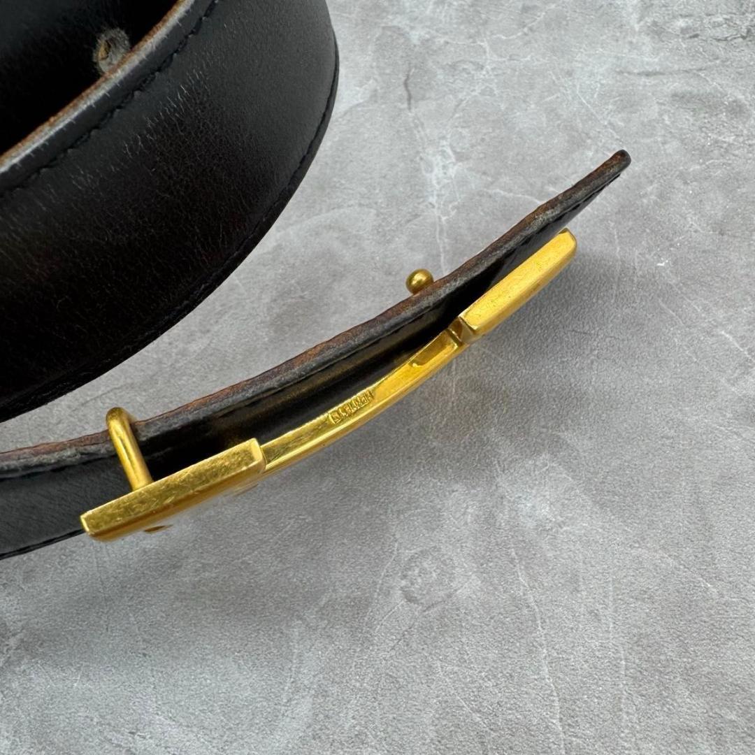 エルメス コンスタンス HERMES ブラック ブラウン Hベルト　85