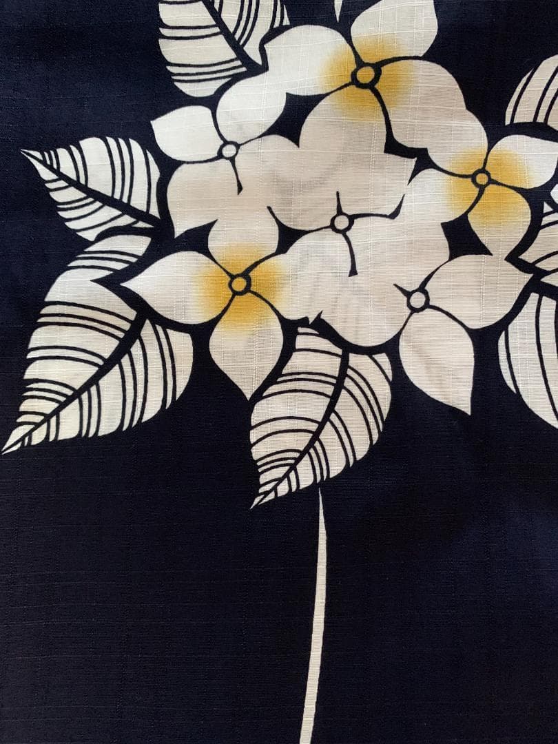 ◆大人ゆかた◆品ある紫陽花（あじさい）紺浴衣◆どなたでもお似合いになるシンプル柄