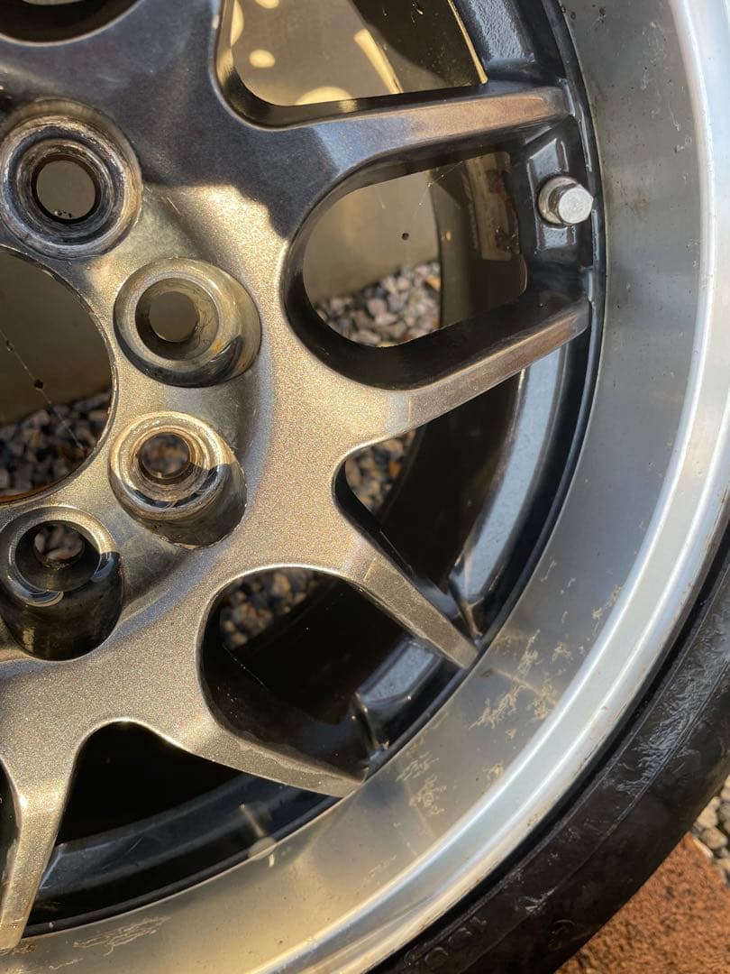 当時物、WORK　RSβ 15インチ 6.5J　4H　PCD100、+42