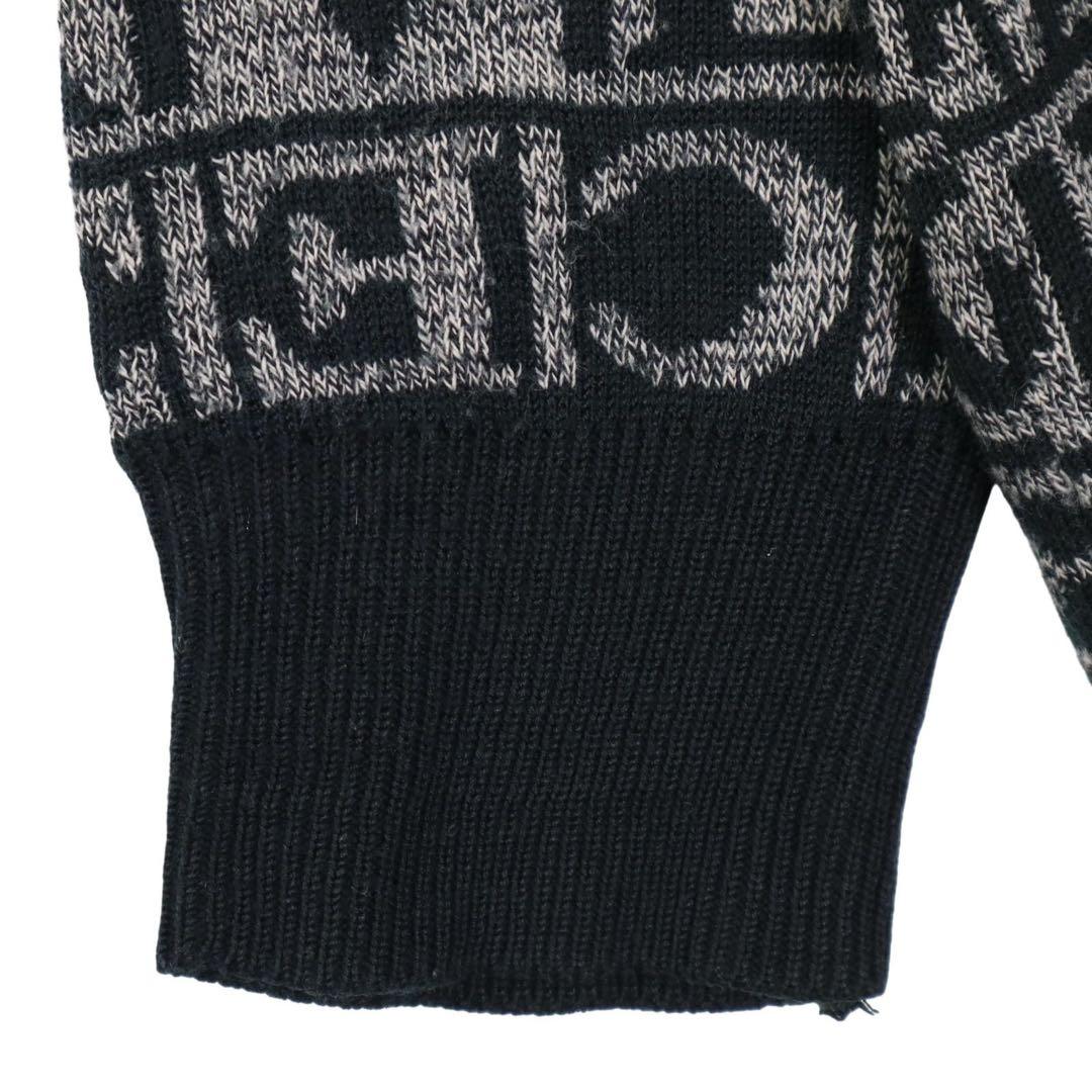 VERSACE (ヴェルサーチ) ブランドロゴ クルーネックニット セーター