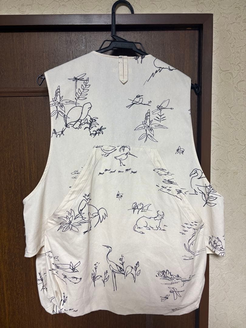 [最終値下]エンジニアードガーメンツ　FOWLVEST アニマルプリントツイルS