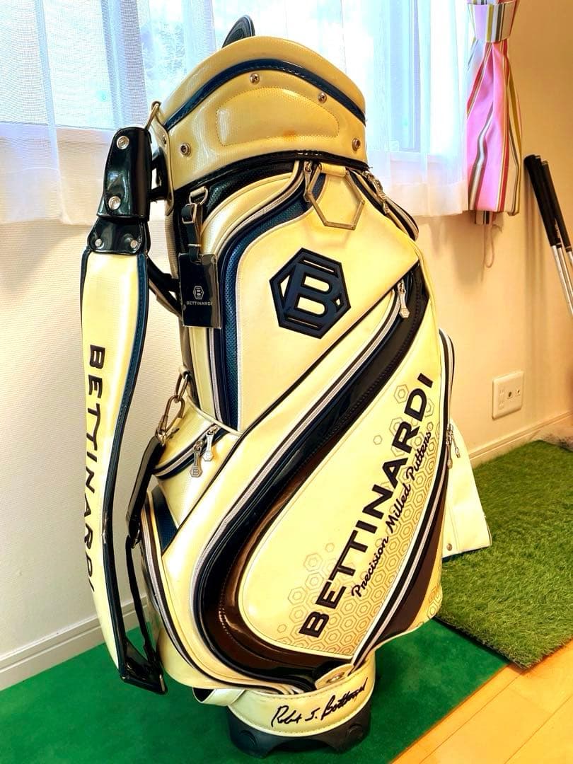BETTINARDI キャディバッグ ホワイト/ネイビー【希少品】