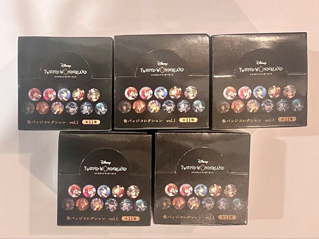 ツイステ 寮服 缶バッジ vol.1 前半寮 未開封 5BOXセット