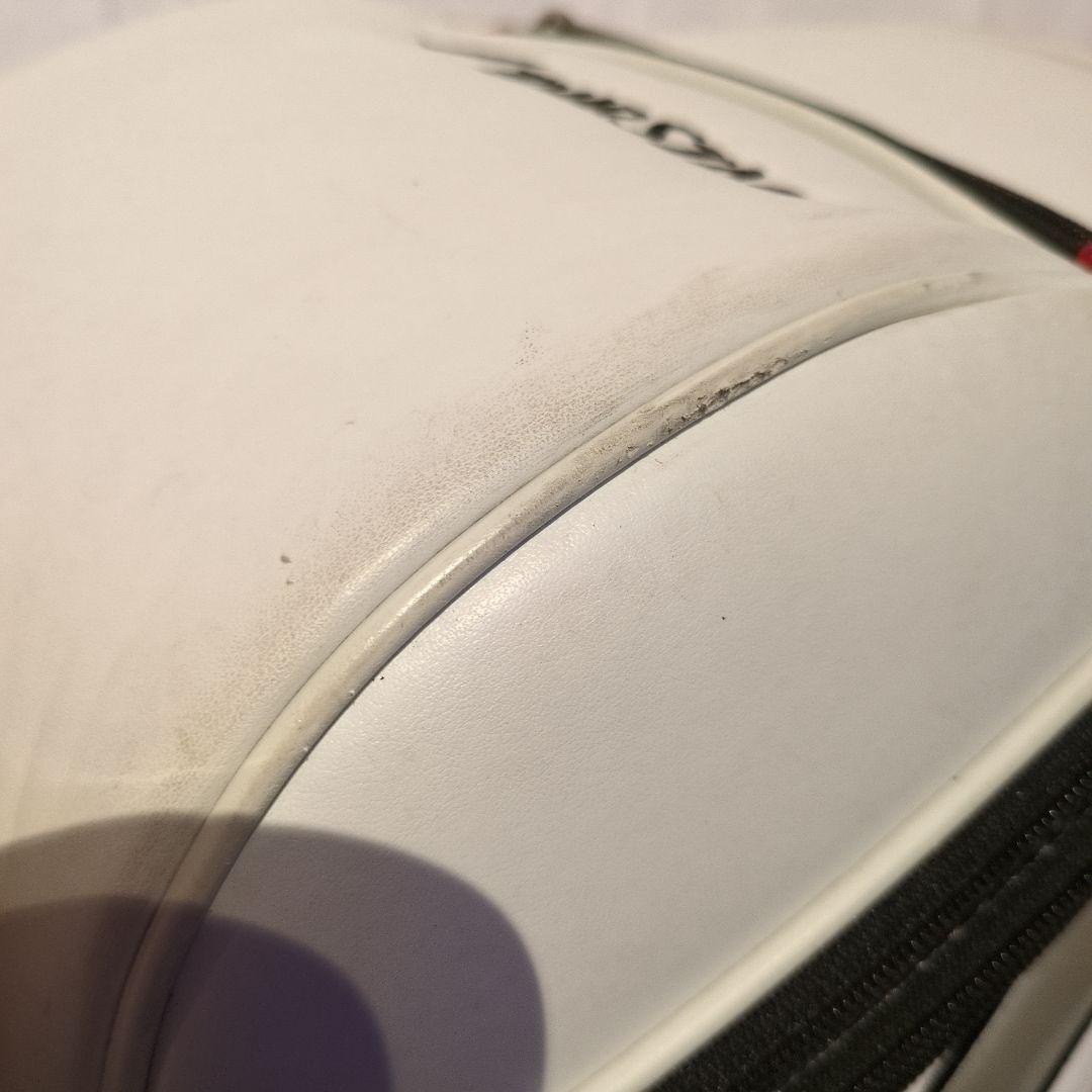 ツアーステージ キャディバッグ ホワイト/ブラック※ショルダーストラップ交換済