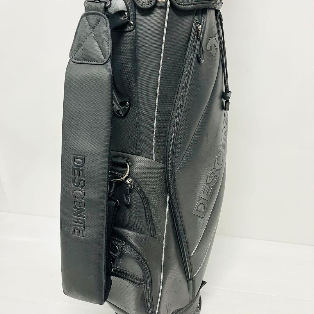 DESCENTE デサント　キャディバッグ　キャディバック　ゴルフバッグ　黒