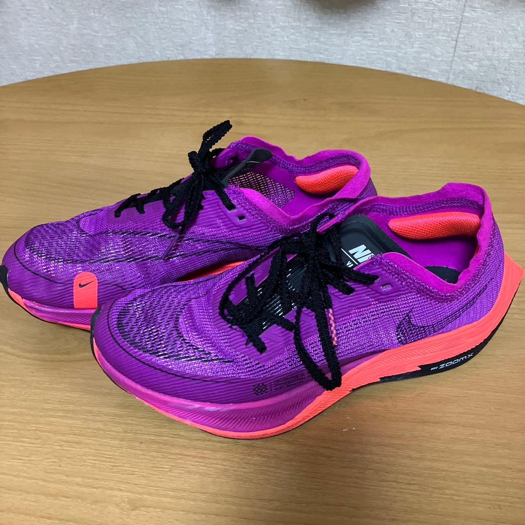 Nike ZoomX ランニングシューズ パープル24㎝