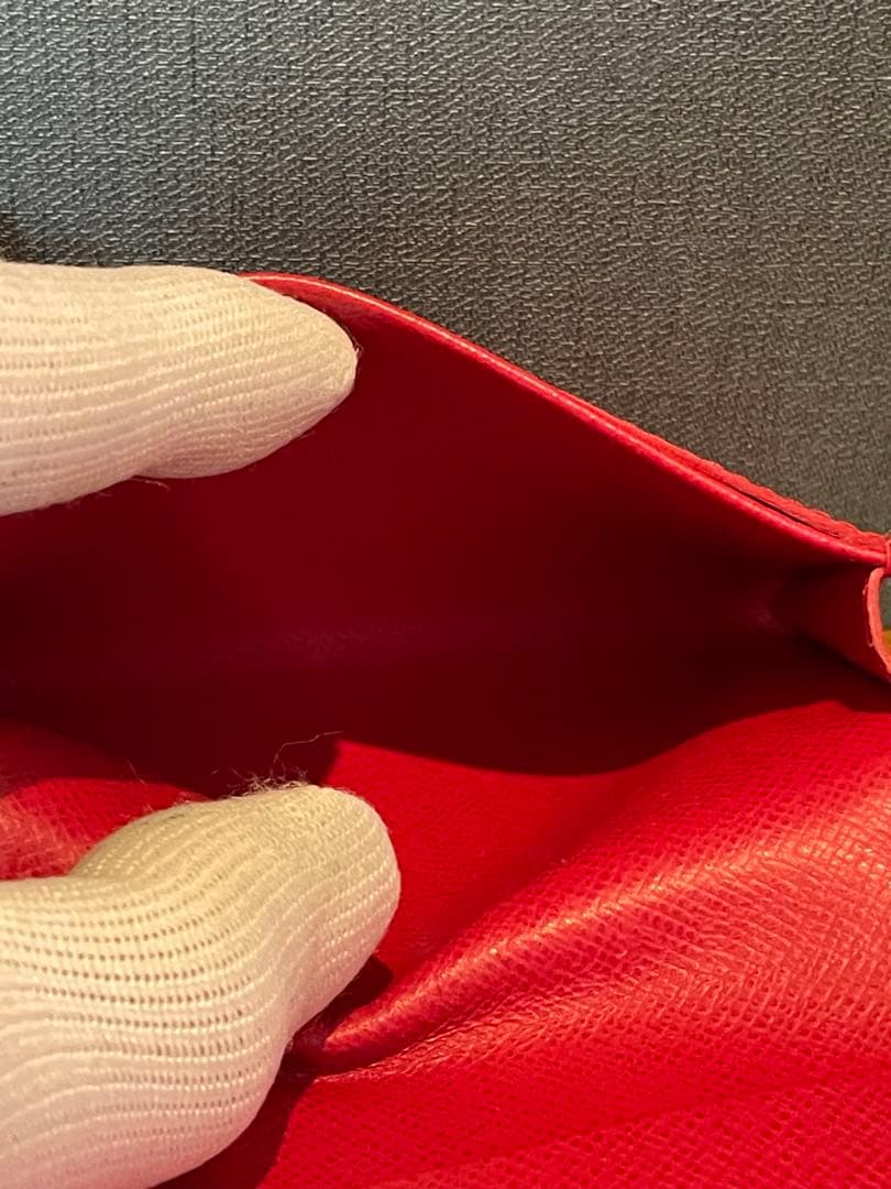 ルイヴィトン エピ アンヴェロップ カルト ドゥ ヴィジット　名刺入れ　レッド