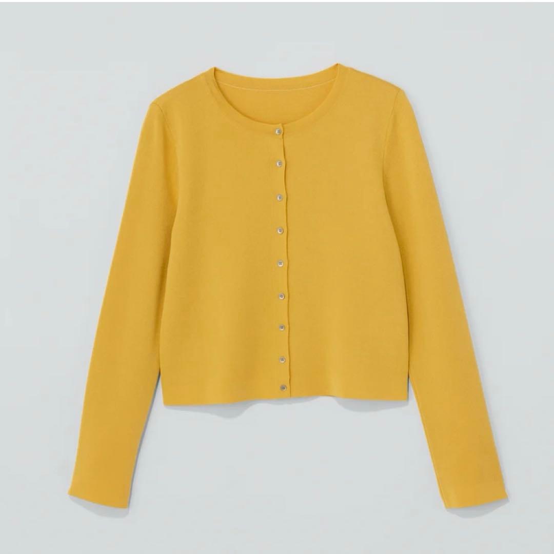 美品　FOXEY EVERYDAY CARDIGAN　アンティークミモザ　38