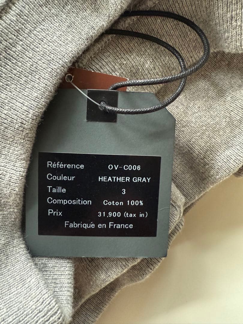 OUTIL（ウティ） MAILLE APT Heather Gray スウェット