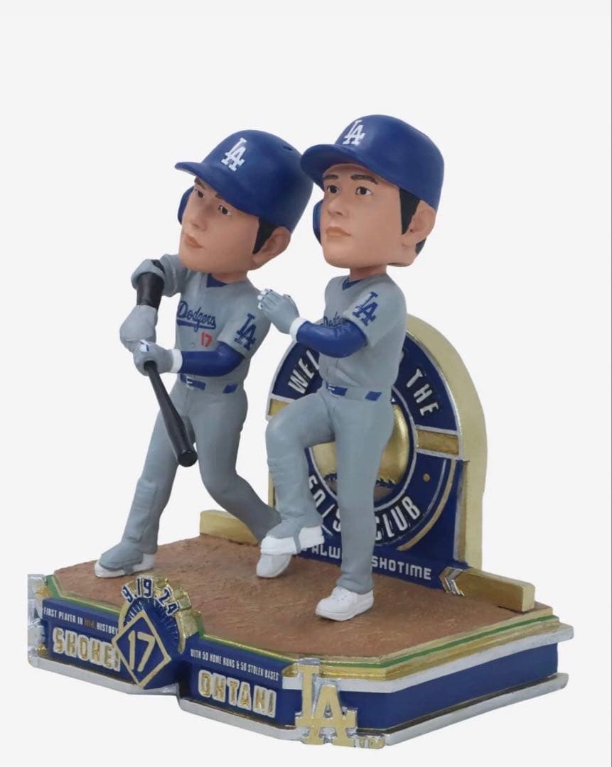 【大谷翔平】50本塁&50盗塁 ミニボブルヘッド 限定550個 新品 ドジャース