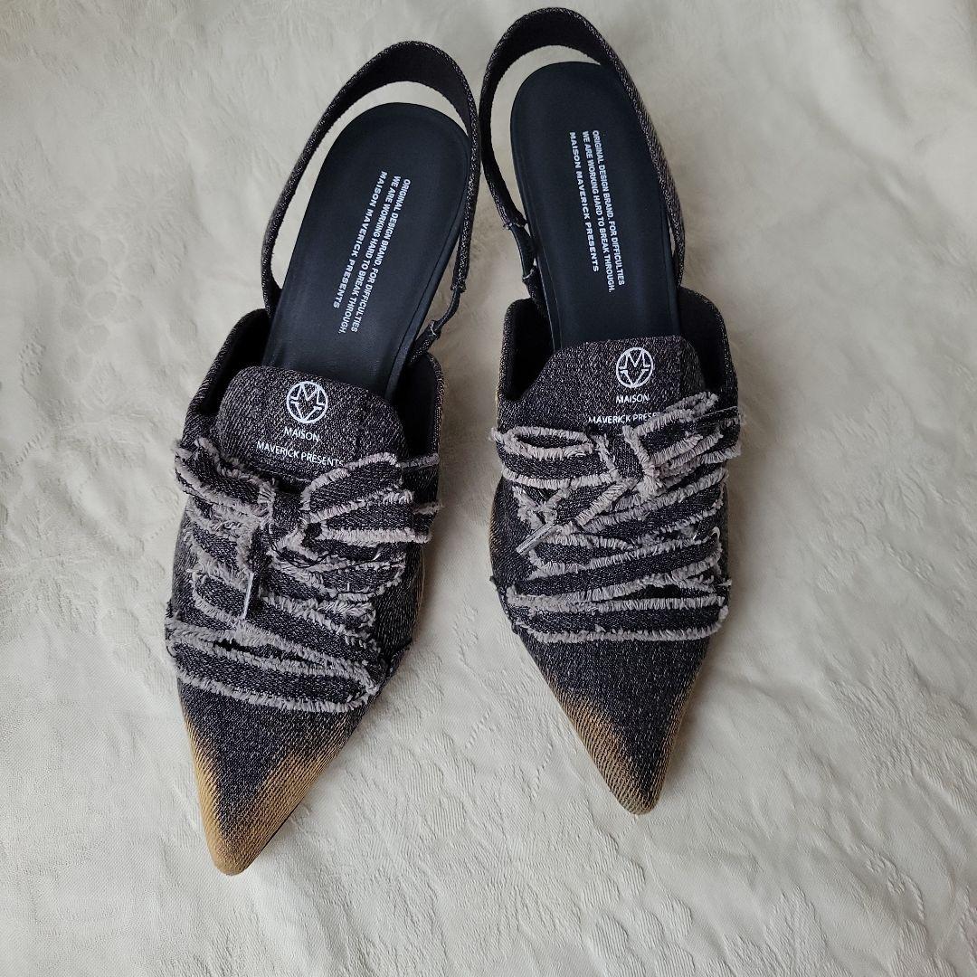 MAISON MAVERICK PRESENTS デニムミュールスニーカー