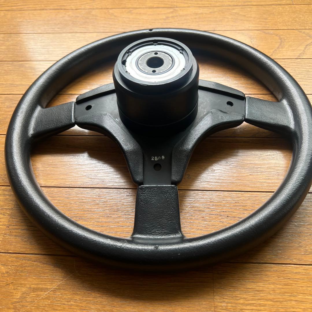 スズキ カプチーノ（EA11R ）ステアリングホイール 3スポーク ブラック