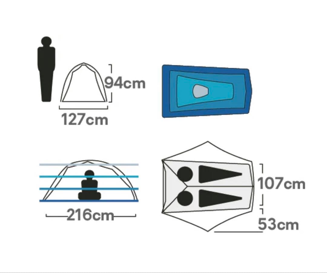 【テント2P】NEMO/Hornet Elite OSMO 2P(+2アイテム)