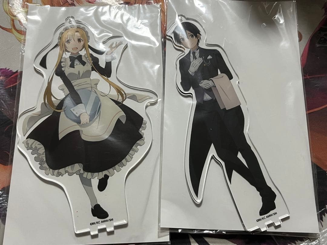 アニメイトカフェ　ソードアート・オンライン アスナ・キリト アクリルスタンド