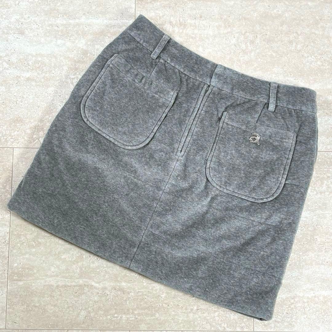 アルチビオ archivio スカート 中綿 グレー キルティング 厚手 S
