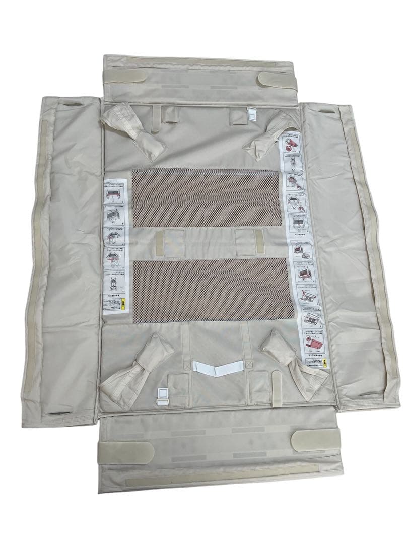 Aprica ココネルエアーAB ホワイトグレー ベビーベッド