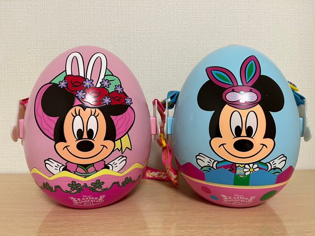 ミッキー&ミニーちゃん　ポップコーンバケット　イースターエッグ 2個セット