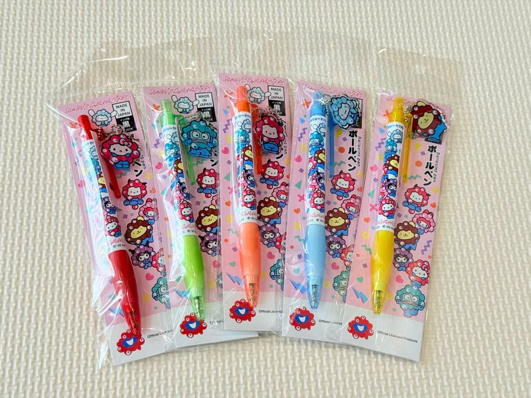 EXPO 2025 ミャクミャク サンリオ キャラクター ボールペン 5本セット