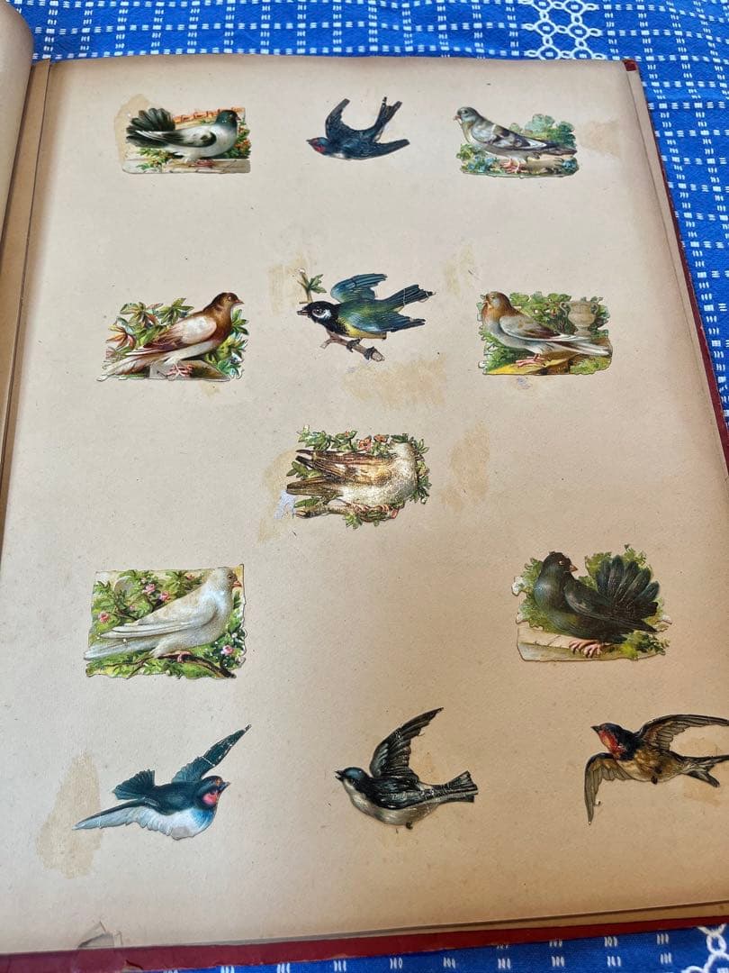 アンティーク赤ずきんちゃん♡他たっぷりのクロモス貼り大盤サイズアルバム冊子