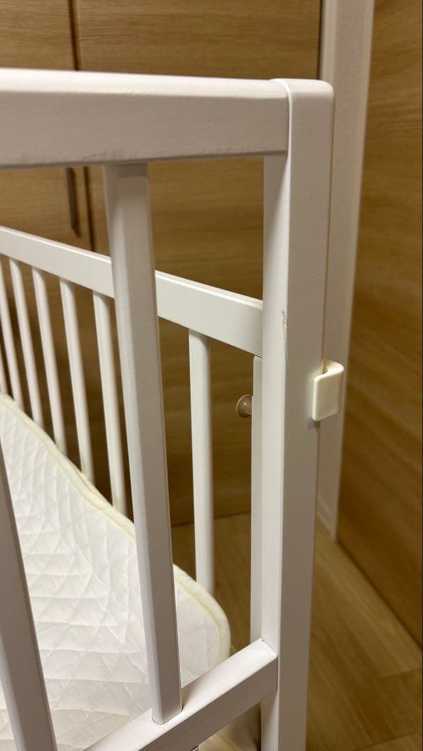 【布団一式セット】そいねーる+ロング ＋ムーブ ホワイト ベビーベッド 添い寝