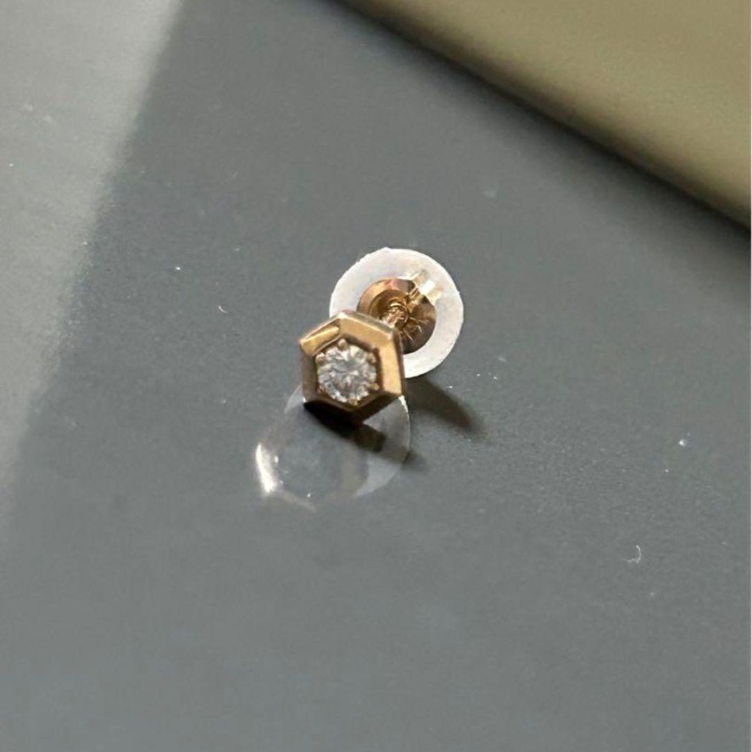 オレフィーチェ　K18PG「ハニー」ピアス(片耳用)