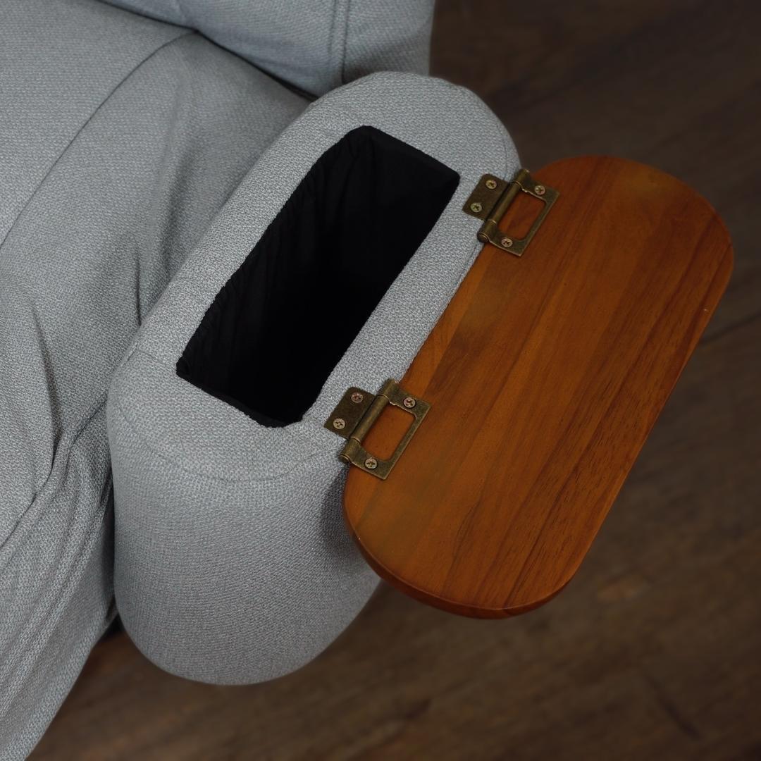 送料無料【新品】３６０°回転 リクライニング肘付き　回転座椅子