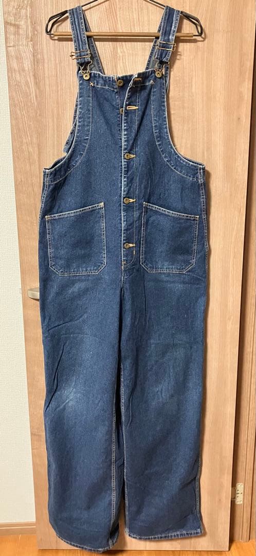 アメリカニーノ デニムオーバーオール　デッキパンツ　サロペット　つなぎ