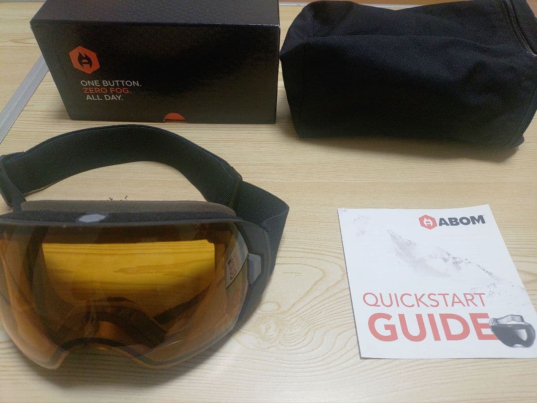 ABOM HEET 電熱線ゴーグル 充電式 アジアンフィット 曇らない
