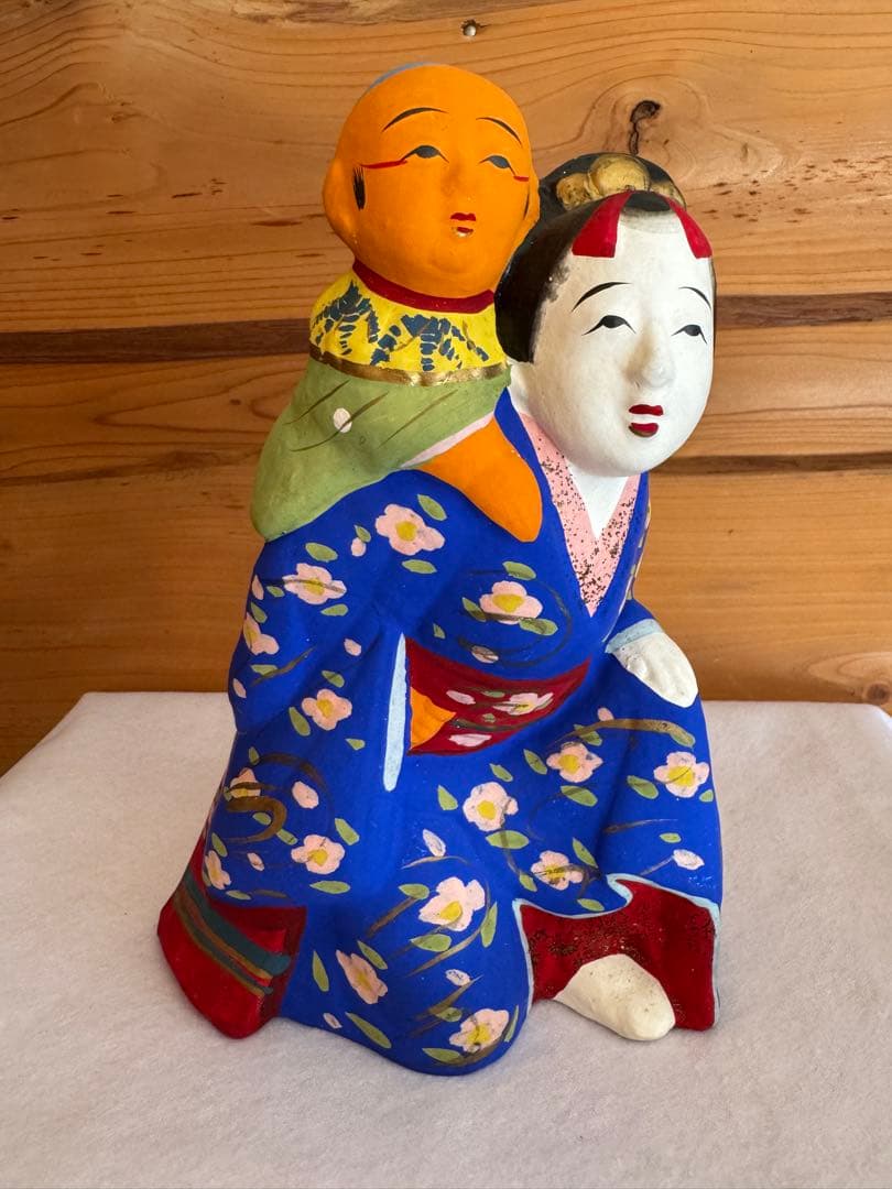 伏見人形 母子 子守 郷土玩具 民藝 伝統文化 芸術 京都
