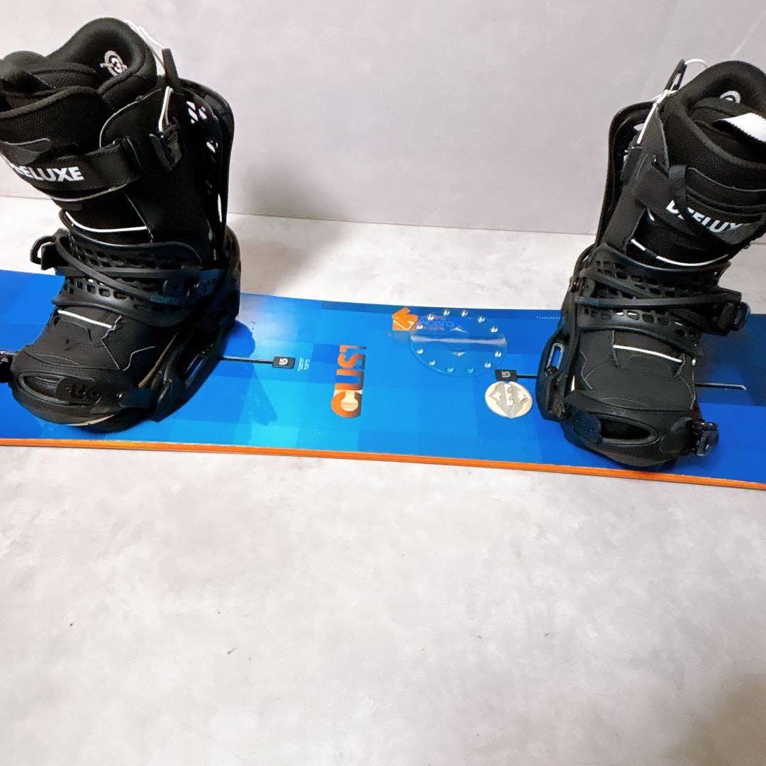 バートン カスタム×最上位バイン　スノーボード3点セット　万能　Wax済