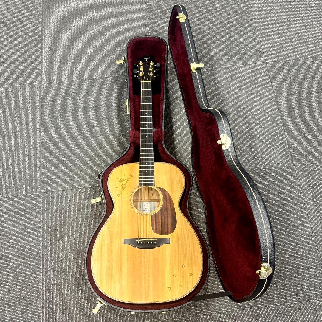 エゾ松・桜材のギター：工房yoshi（現：木の奏）製No.6