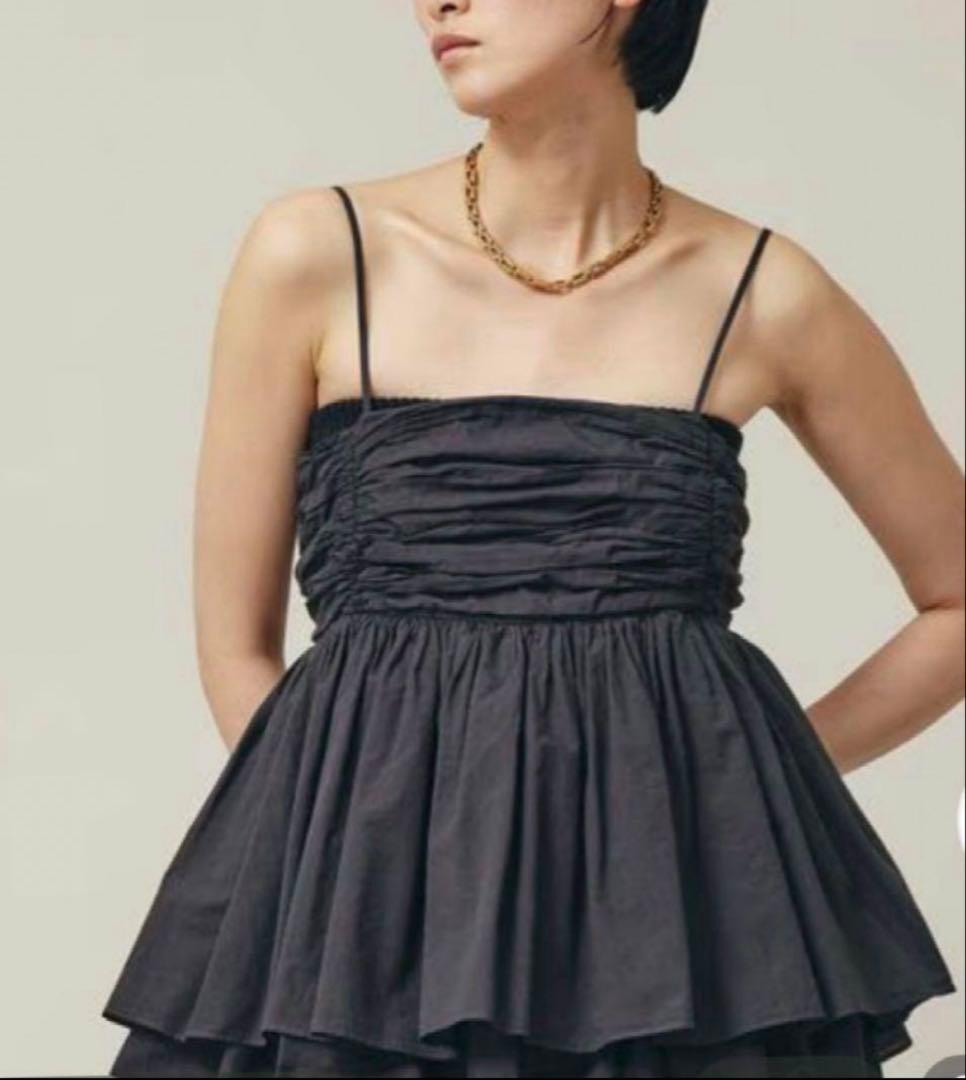 美品　カレンソロジー　レイヤードキャミソール　グレー