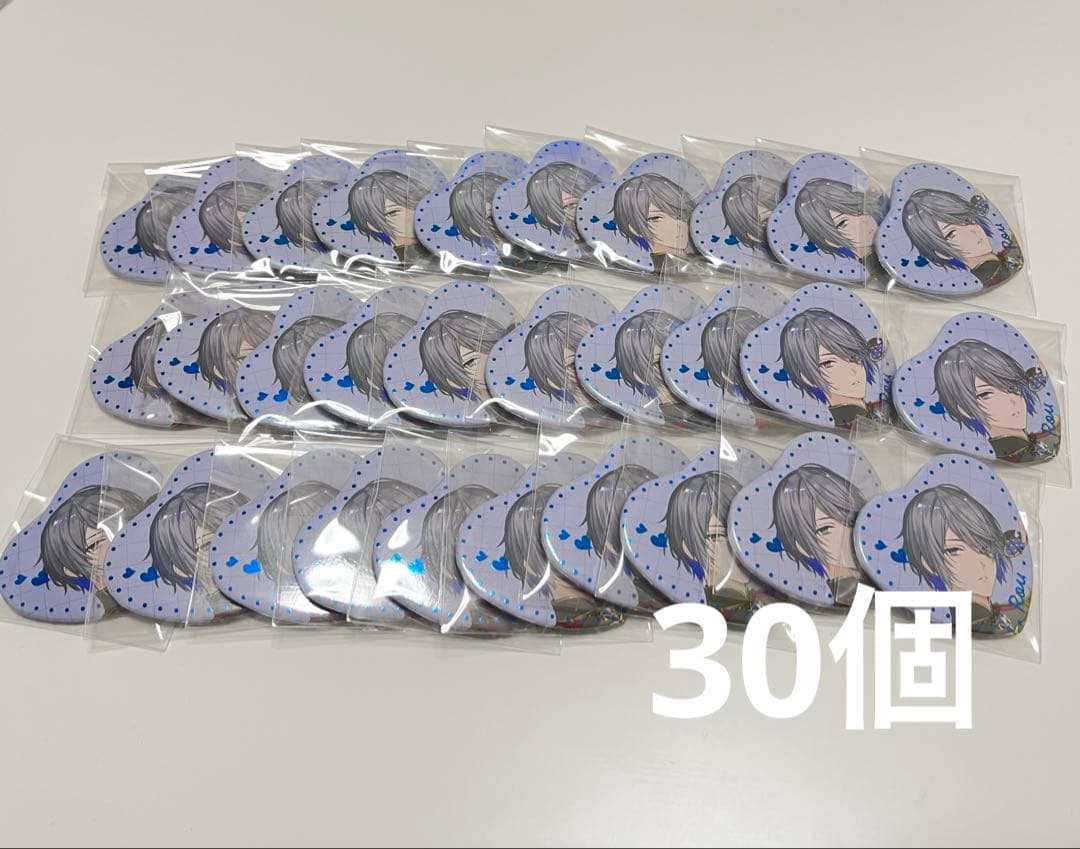 小柳ロウ ハート型缶バッジ30個