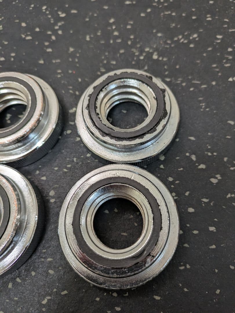 【まとめ売りのみ】アイロテック プレート137.5kg+ダンベルシャフト4本