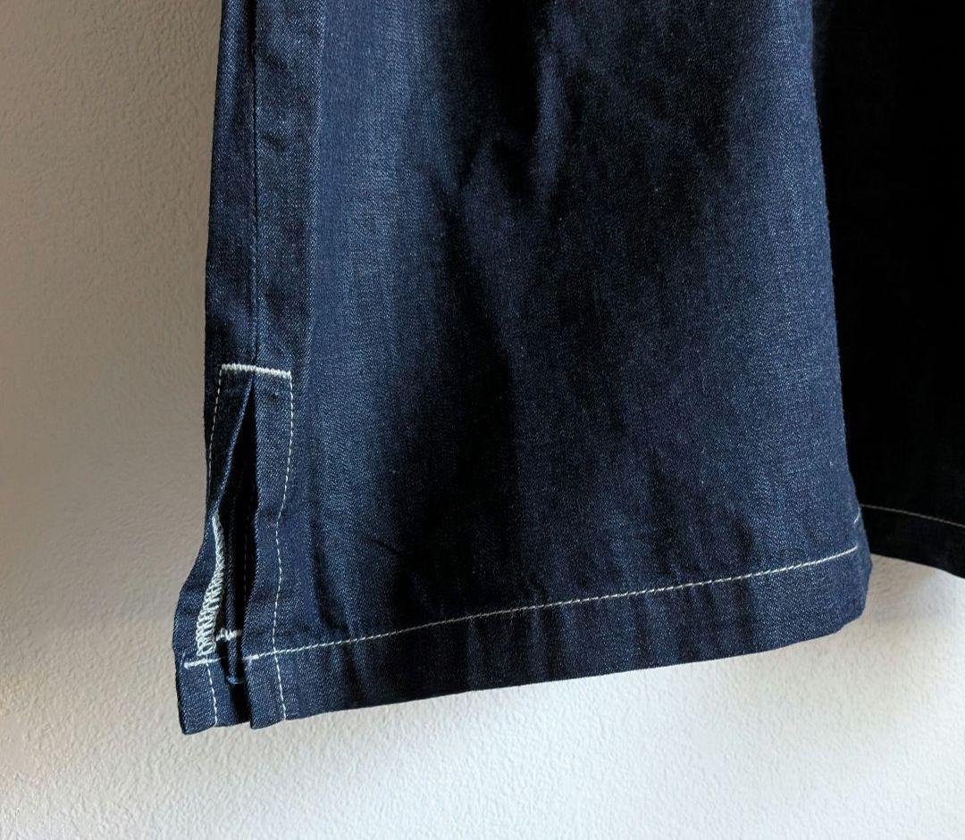 Lee　デニム　作務衣　羽織　着物　和服　シャツ　カバーオール　真紺　美品　希少