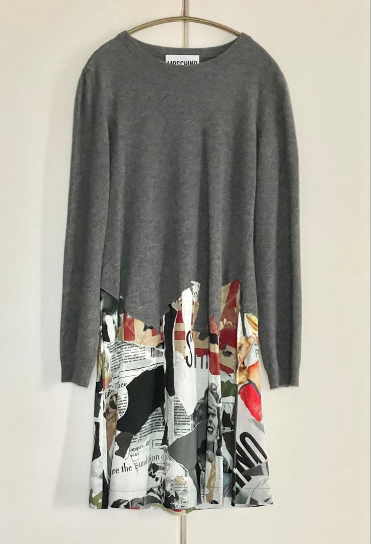 【未着用】モスキーノクチュールひざ丈ワンピース