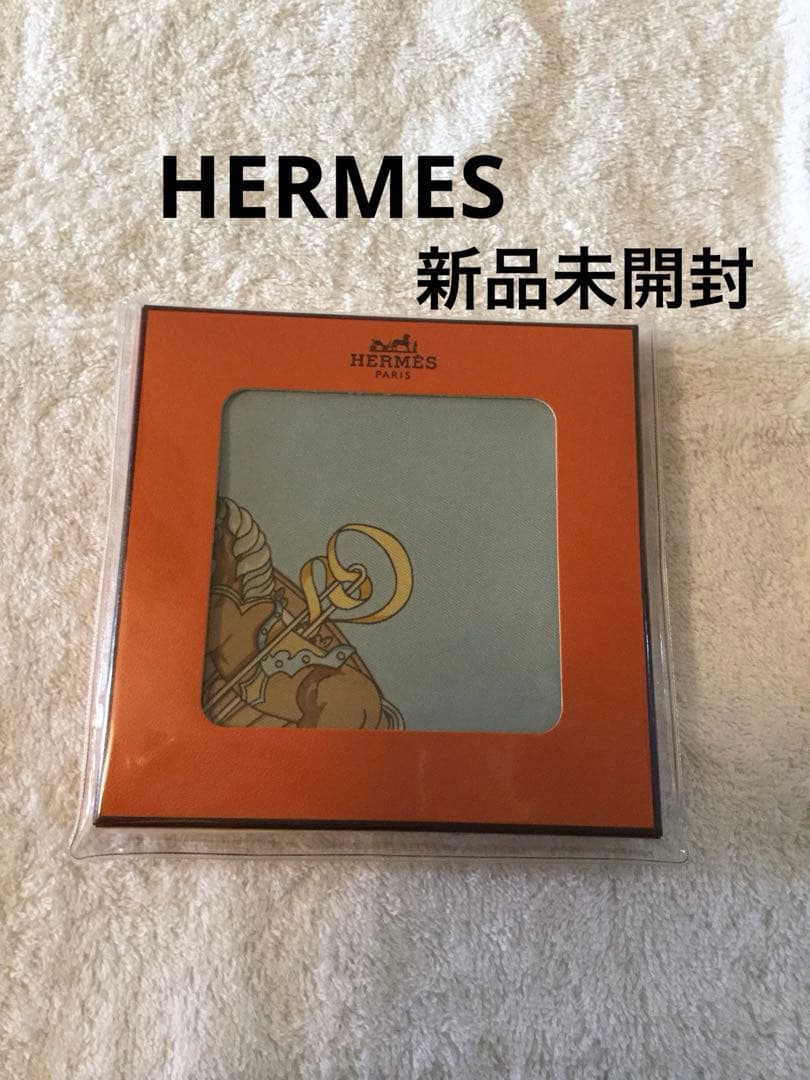 新品未開封 エルメス HERMES カレスカーフ？ ハンカチ？