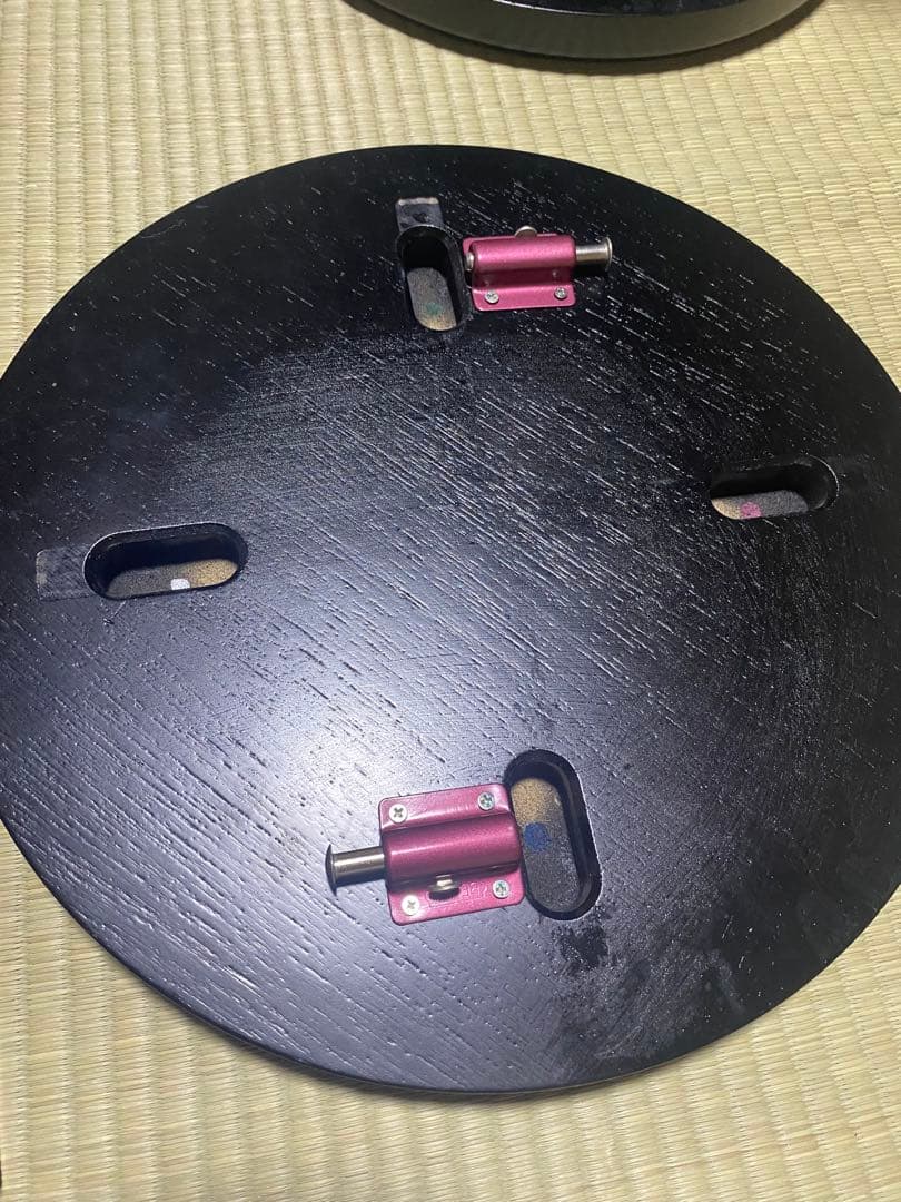 茶道具　立礼　円椅子2脚　組立式 円坐付き