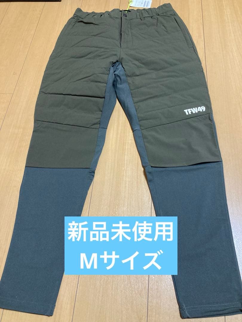 新品未使用　Mサイズ　TFW49 カーキ ゴルフ ダウンパンツ 防寒 冬