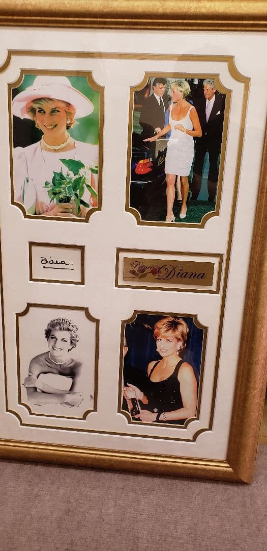 値下げ《希少》ダイアナ妃　直筆サイン&オートグラフ　鑑定書付