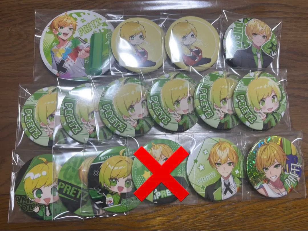 AMPTAK ぷりっつ　缶バッジ　ヴィレッジヴァンガード ヴィレヴァン　ぷりあま